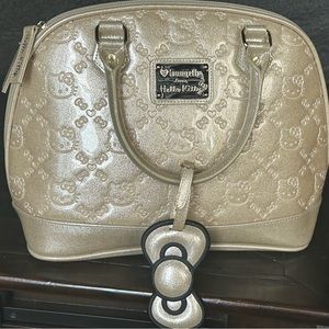 Loungefly Hello Kitty Patent Leather Dome Bowler Bag - NEW